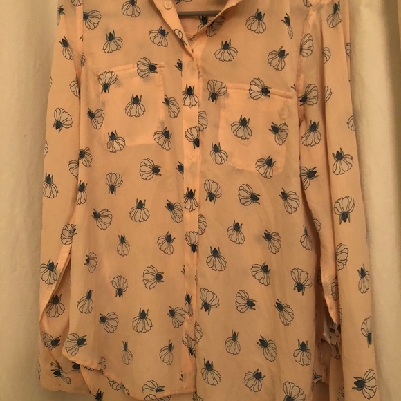 Ann Taylor Loft Lotus Blouse Size Small Pink - Picture 3 of 3